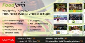 FoodFarm WordPress Theme