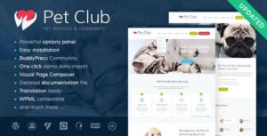 Pets Club WordPress Theme