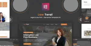 LawTeral - Legal & Law Firm Elementor Template Kit