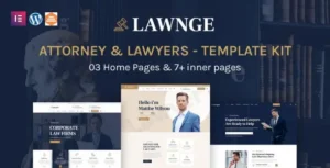 Lawgne - Attorney & Lawyers Elementor Template Kit