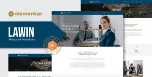 Lawin - Lawyer & Attorney Personal Elementor Template Kits