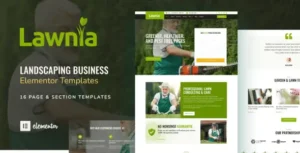Lawnia - Gardener & Landscaping Business Elementor Template Kit
