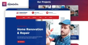 Leprechaun - Home Repair Elementor Template Kit