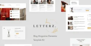 Letterz - Blog Magazine Elementor Template Kit
